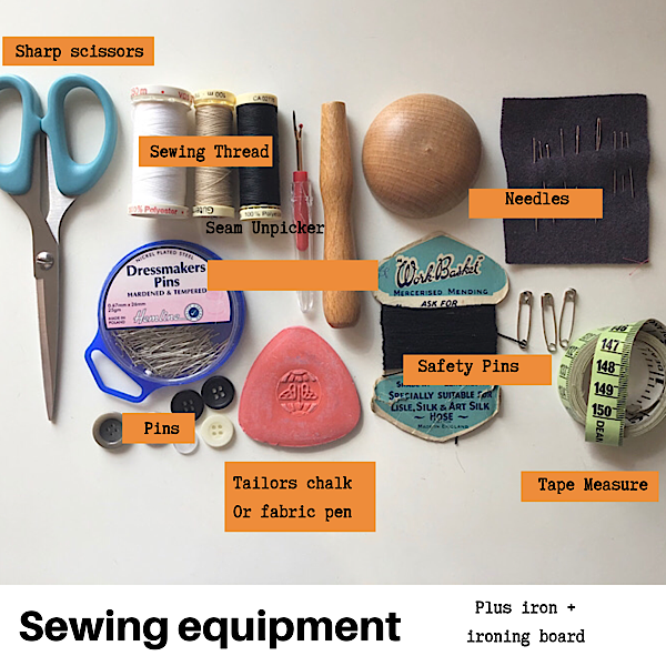 basic sewing kit for clothes mending repairs