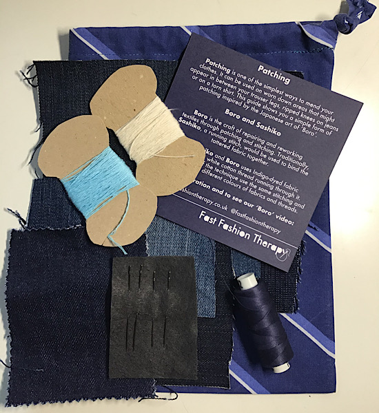 denim jeans patching sewing repair kit