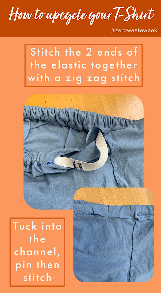 Zero Waste Week how to upcycle and alter a t-shirt
